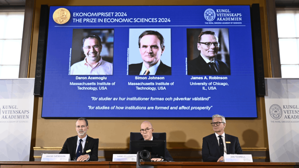 Οι νικητές του Νόμπελ Οικονομίας 2024, Ντάρον Ατζέμογλου, Σάιμον Τζόνσον και Τζέιμς Α. Ρόμπινσον